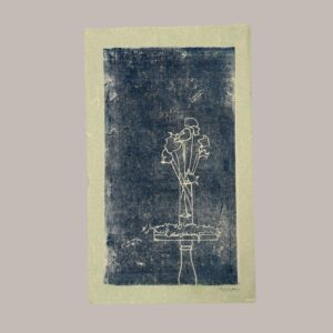 6_ Linograbado, "Decaying beauty"